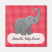 Roter Elefant Magnet (Vorne)