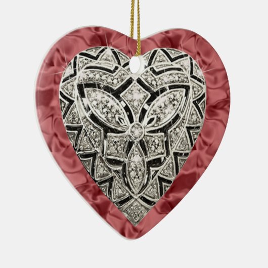 Roter Eleganter Designer Herzlich Willkommen bei d Keramik Ornament (Rechts)