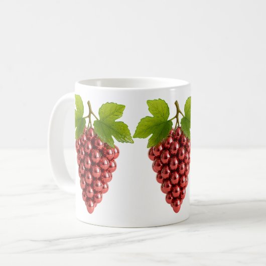 Roter Eleganter Kaffeetasse (Vorderseite Links)