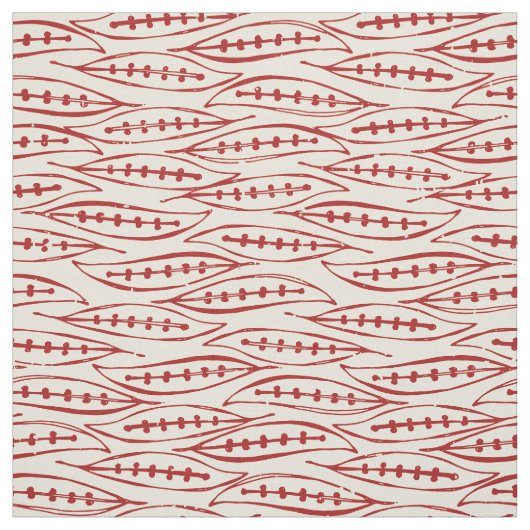 Roter Elfenbein Stoff (Muster)