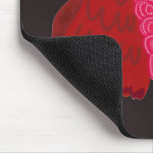 Roter Engel Schmetterling Mousepad (Ecke)