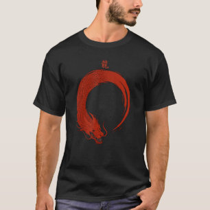 Roter Enso-Drache T-Shirt