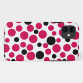 Roter Erbsenretro auf weißem Hintergrund Case-Mate iPhone Hülle (Rückseite (Horizontal))