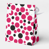 Roter Erbsenretro auf weißem Hintergrund Geschenkschachtel (Rückseite)