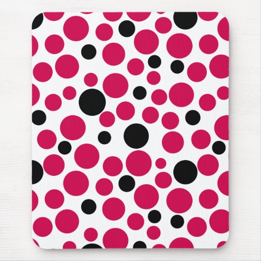 Roter Erbsenretro auf weißem Hintergrund Mousepad (Vorne)