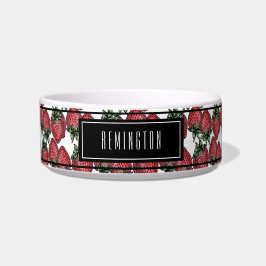 roter Erdbeermuster, benutzerdefinierter Name des  Napf