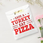 Roter Erntedank rette Pizza aus Truthahn Geschenktütchen (Versiegelt)