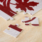 Roter Erntedank Türkei Floral Jigsaw Puzzle (Seite)