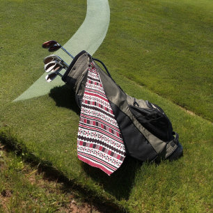 roter ethnischer Azteke Golfhandtuch
