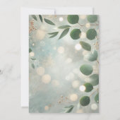 Roter Eukalyptus-Brautparty Einladung (Rückseite)