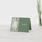 Roter Eukalyptus-Hochzeitskarte Dankeskarte (Vorderseite)