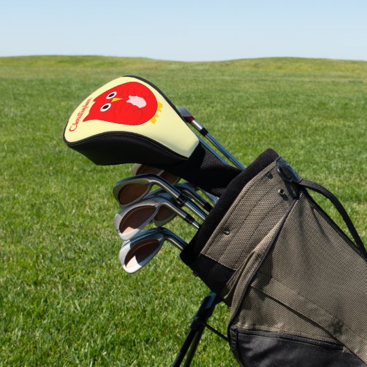 Roter Eulen-Design Golf Headcover (In SItu)