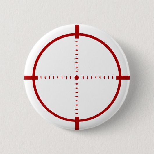 Roter Fadenkreuz-Zielknopf Button (Vorderseite)