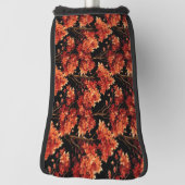 Roter Fall Ahornbaum Nahtloses Muster Grafik Golf Headcover (Rotieren 90)