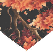 Roter Fall Ahornbaum Nahtloses Muster Grafik Großer Tischläufer (Ecke)