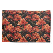 Roter Fall Ahornbaum Nahtloses Muster Grafik Kissenbezug (Rückseite)