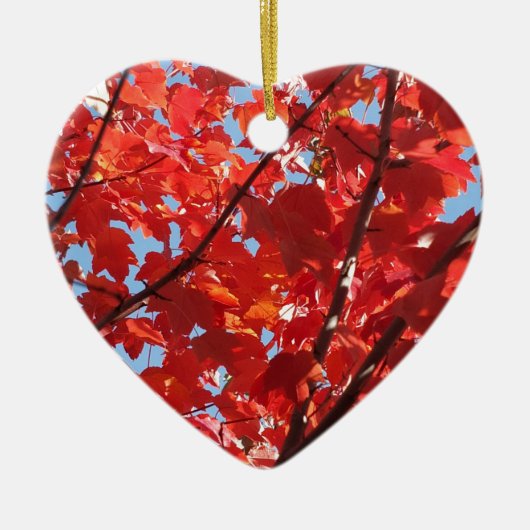 Roter Fall Keramikornament (Vorne)