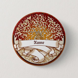 Roter Familien-Stammbaum Button