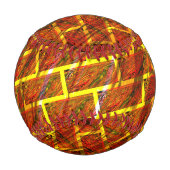 Roter Farbeffekt, Gräse, goldenes Graten oder Zieg Baseball (Rückseite)