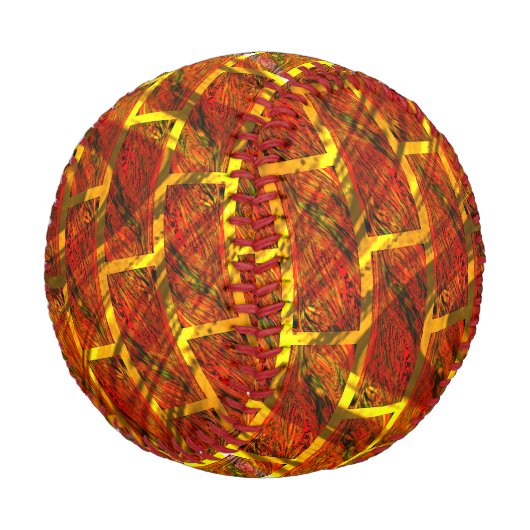 Roter Farbeffekt, Gräse, goldenes Graten oder Zieg Baseball (Schrägansicht)
