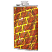 Roter Farbeffekt, Gräse, goldenes Graten oder Zieg Flachmann (Links)