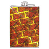 Roter Farbeffekt, Gräse, goldenes Graten oder Zieg Flachmann (Rückseite)