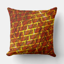 Roter Farbeffekt, Gräse, goldenes Graten oder Zieg Kissen