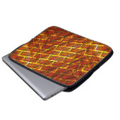 Roter Farbeffekt, Gräse, goldenes Graten oder Zieg Laptopschutzhülle (Vorne Knopf)