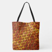 Roter Farbeffekt, Gräse, goldenes Graten oder Zieg Tasche (Rückseite)