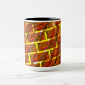 Roter Farbeffekt, Gräse, goldenes Graten oder Zieg Tasse (Zentrum)