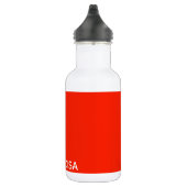 Roter Farbname anzeigen Edelstahlflasche (Rechts)