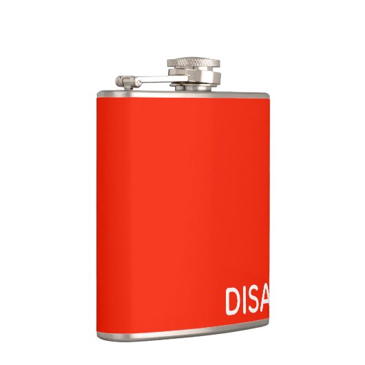 Roter Farbname anzeigen Flachmann (Rechts)