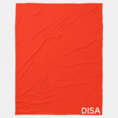 Roter Farbname anzeigen Fleecedecke (Vorderseite)