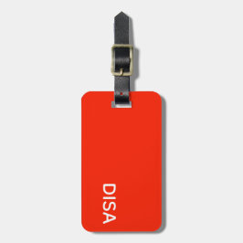 Roter Farbname anzeigen Gepäckanhänger