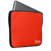 Roter Farbname anzeigen Laptopschutzhülle (Vorne Rechts)