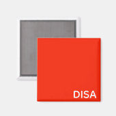 Roter Farbname anzeigen Magnet (Vorderseite/Rückseite)