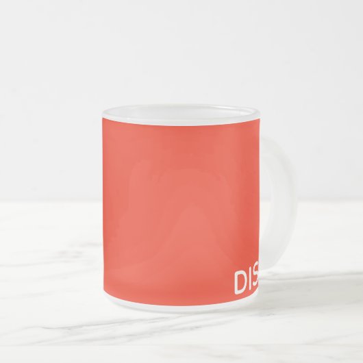 Roter Farbname anzeigen Mattglastasse (VorderseiteRechts)