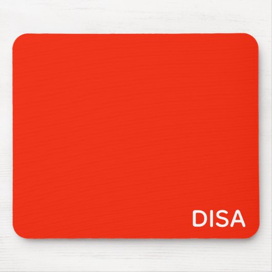 Roter Farbname anzeigen Mousepad (Vorne)