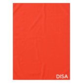 Roter Farbname anzeigen Tischdecke (Vorderseite)