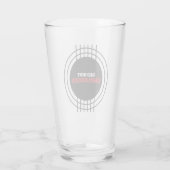 Roter Farbton, nicht gestopft, Titel Logo Pint Gla Glas (Rückseite)