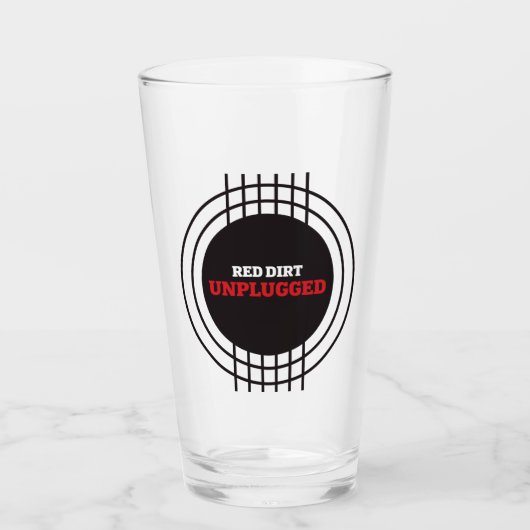 Roter Farbton, nicht gestopft, Titel Logo Pint Gla Glas (Vorderseite)