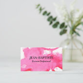 Roter Farbton Visitenkarte (Stehend Vorderseite)