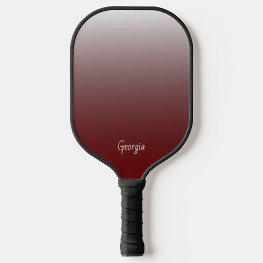 Roter Farbverlauf Monogramm Name oder Initialen hi Pickleball Schläger (Vorderseite)