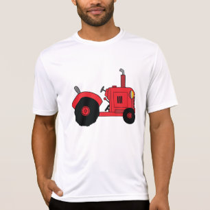 Roter Farmtraktor Fahrzeug T-Shirt