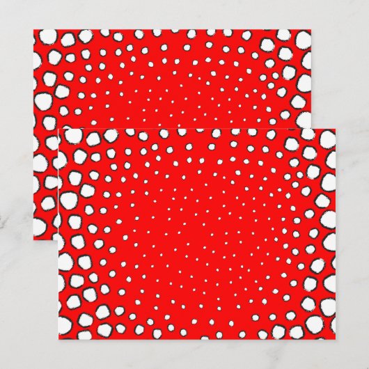 Roter Fasanvogel Postkarte (Vorne/Hinten)