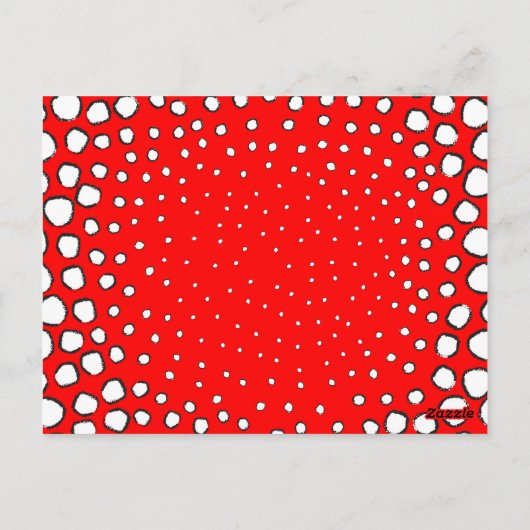 Roter Fasanvogel Postkarte (Rückseite)