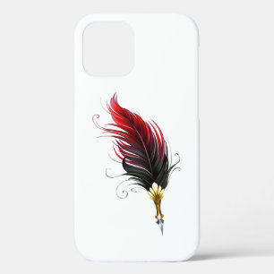 Roter Federhalter mit Goldfeder Case-Mate iPhone Hülle