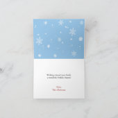 Roter Feiertag der Feiertagskarte (Innenseite)