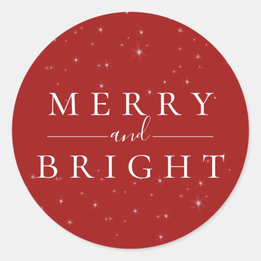 Roter Feiertagen-Sticker für Spellbound Runder Aufkleber (Vorderseite)