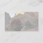 Roter Felsbogen nördlich von Hurrikan, Utah Visitenkarte (Rückseite)